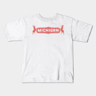 Michigan Elks: Rust Tone Kids T-Shirt